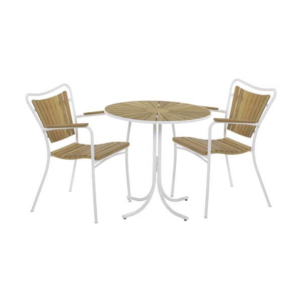  Marguerit Cafésæt - 1 Bord Og 2 Stole
