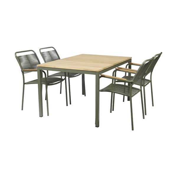  Toscana Verona Havemøbelsæt - 1 Bord Og 4 Stole
