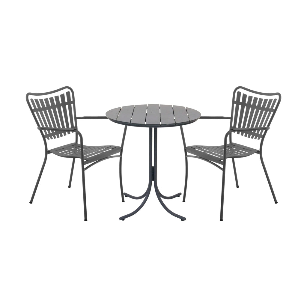  Pure Cafésæt - 1 Bord Og 2 Stole