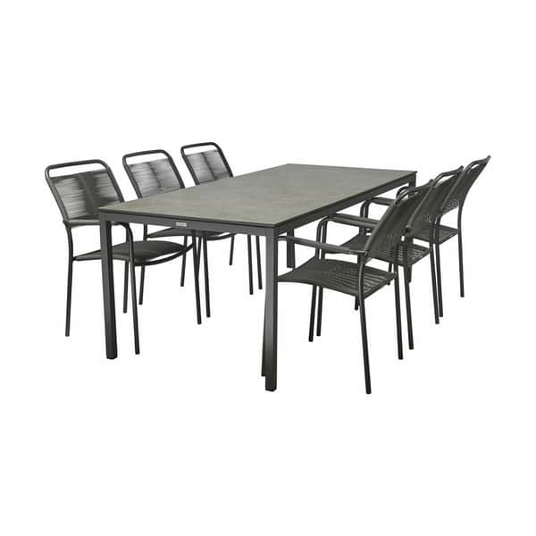  Elba Verona Havemøbelsæt - 1 Bord Og 6 Stole